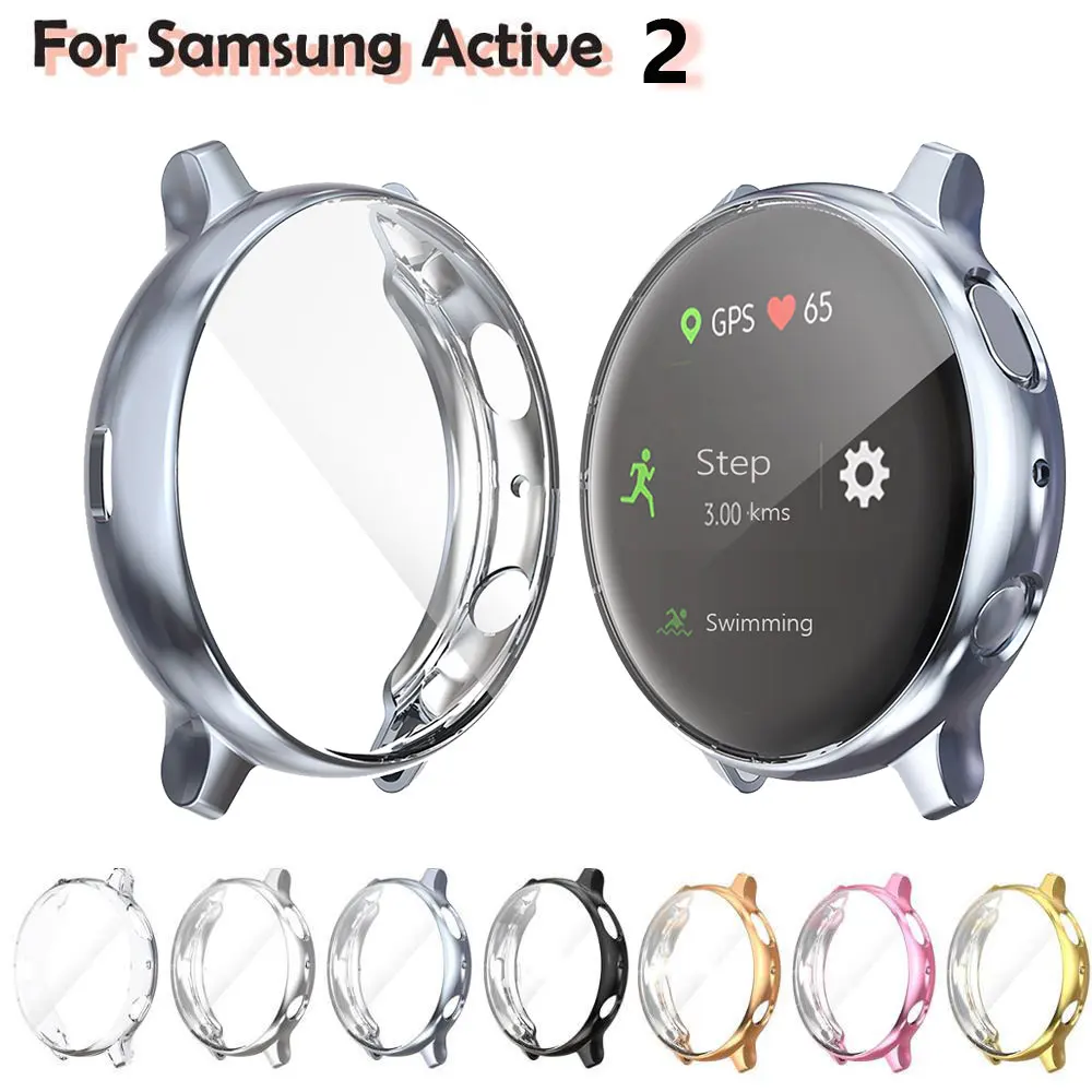 Чехол из ТПУ с полной защитой для Samsung Galaxy Watch Active 2 Ультратонкий защитный чехол 40/44