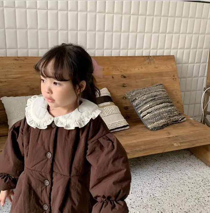 New Girls Thicken Dress Winter Cotton Fashion Girls Dresses 2-7t PP373