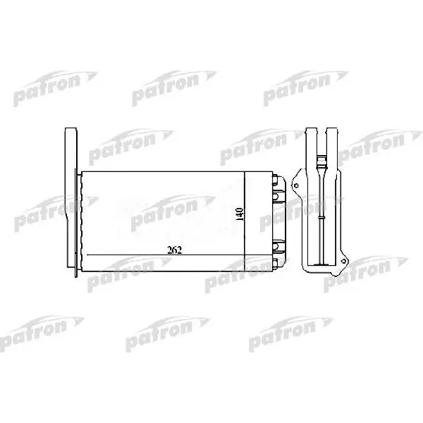 Радиатор отопителя FORD: ESCOR 1.3-1.8TD, 90-01 PATRON PRS2034