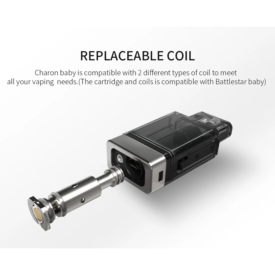 Smoant Charon Детский комплект встроенный аккумулятор 750 мАч Pod система Vape 2 мл Pod 0.6ohm сетка/1.2ohm Ni80 катушка VS Pasito комплект