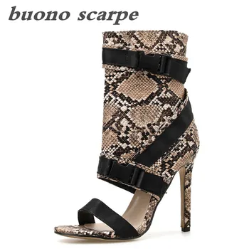 

Winter new Roman sandals women's stiletto heel high color matching 40-42 large size women's shoes