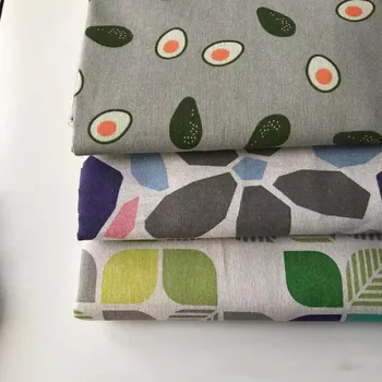 

Linen Fabric Printing Multi-Color Pattern Cushion Tablecloth Hand Storage Cloth For DIY Quilting & Sewing