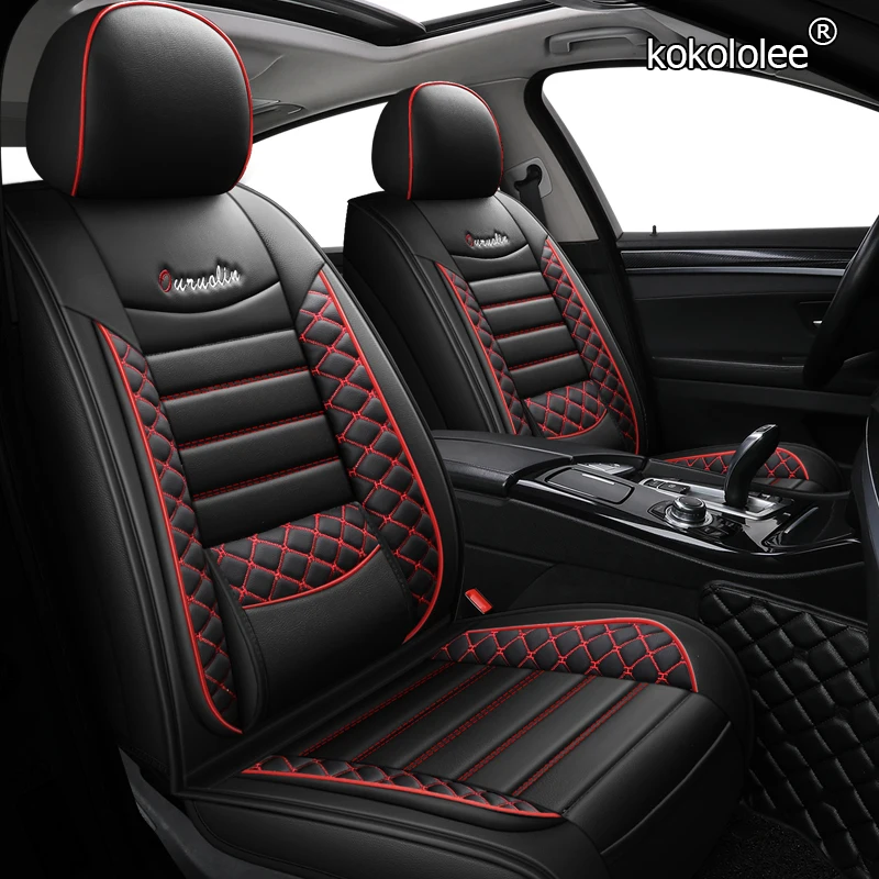 kokololee leather car seat cover For hyundai getz ioniq i10 i30 ix35 santa fe solaris tucson creta ix25 auto accessories covers