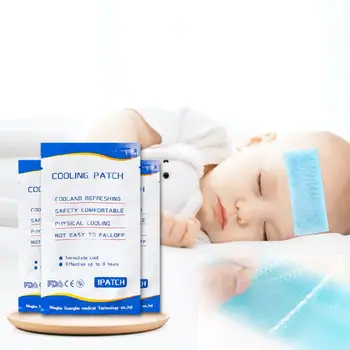 

Home Outdoor First Aid Medical Fever Cooling Antipyretic Paste Household Antipyretic Patch Fight the Flu (Bag) 5 * 12CM