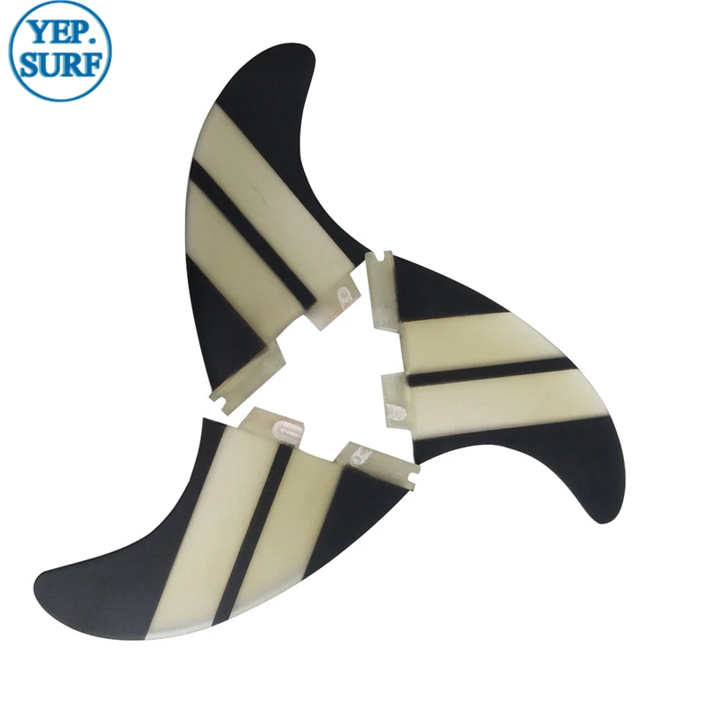 Доска для серфинга FCS2 G3/G5/G7/GL плавники черного цвета из стекловолокна Twinfin