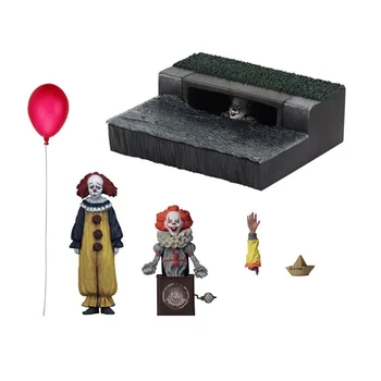 

Pennywise Accessory Set Clown Soul PVC Sewer scene Action Anime Horrible Figure Collectible Model children Toys Halloween gift