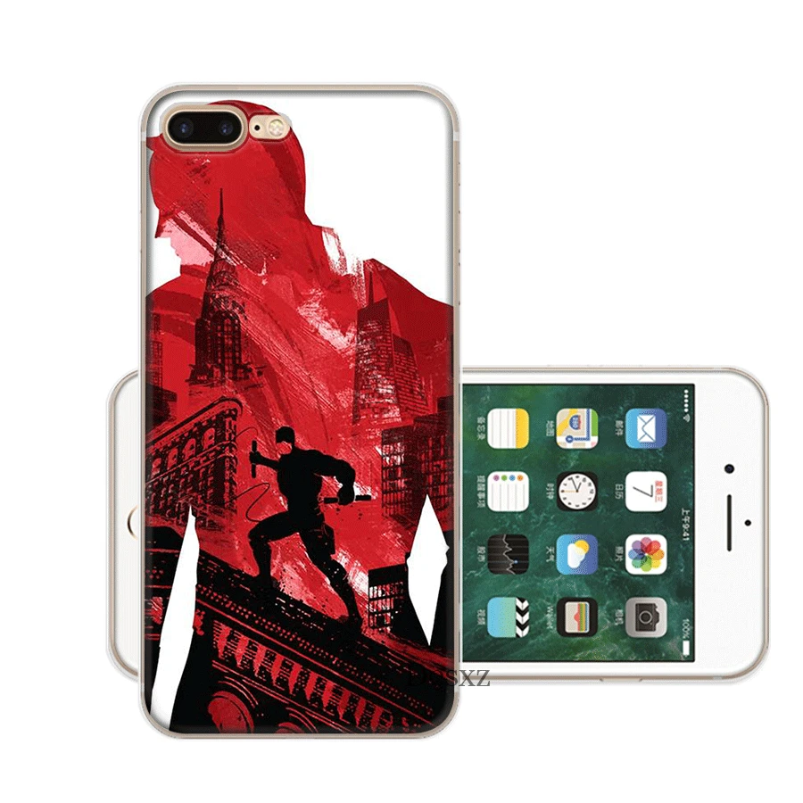 Чехол для мобильного телефона tpu для iPhone 11 Pro X XS Max iPhone XR 6 6S 7 8 Plus 5 5S SE чехол Marvel's Daredevil