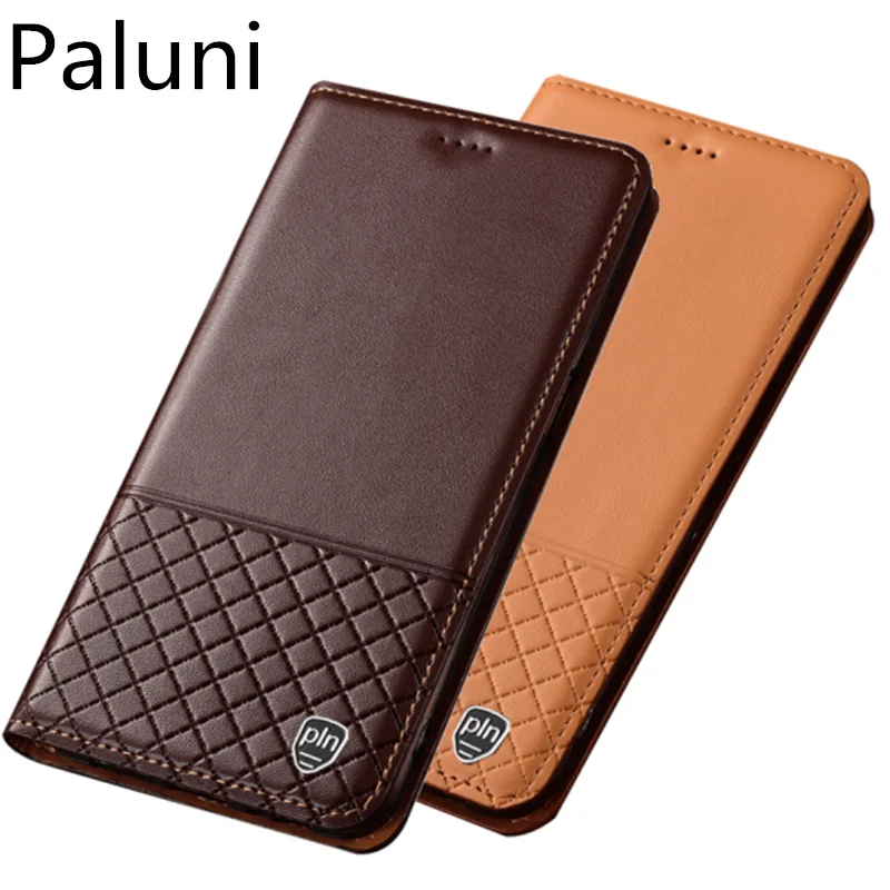 Genuine leather magnetic holder phone case for ZTE AXON 10 Pro bag standing cover |