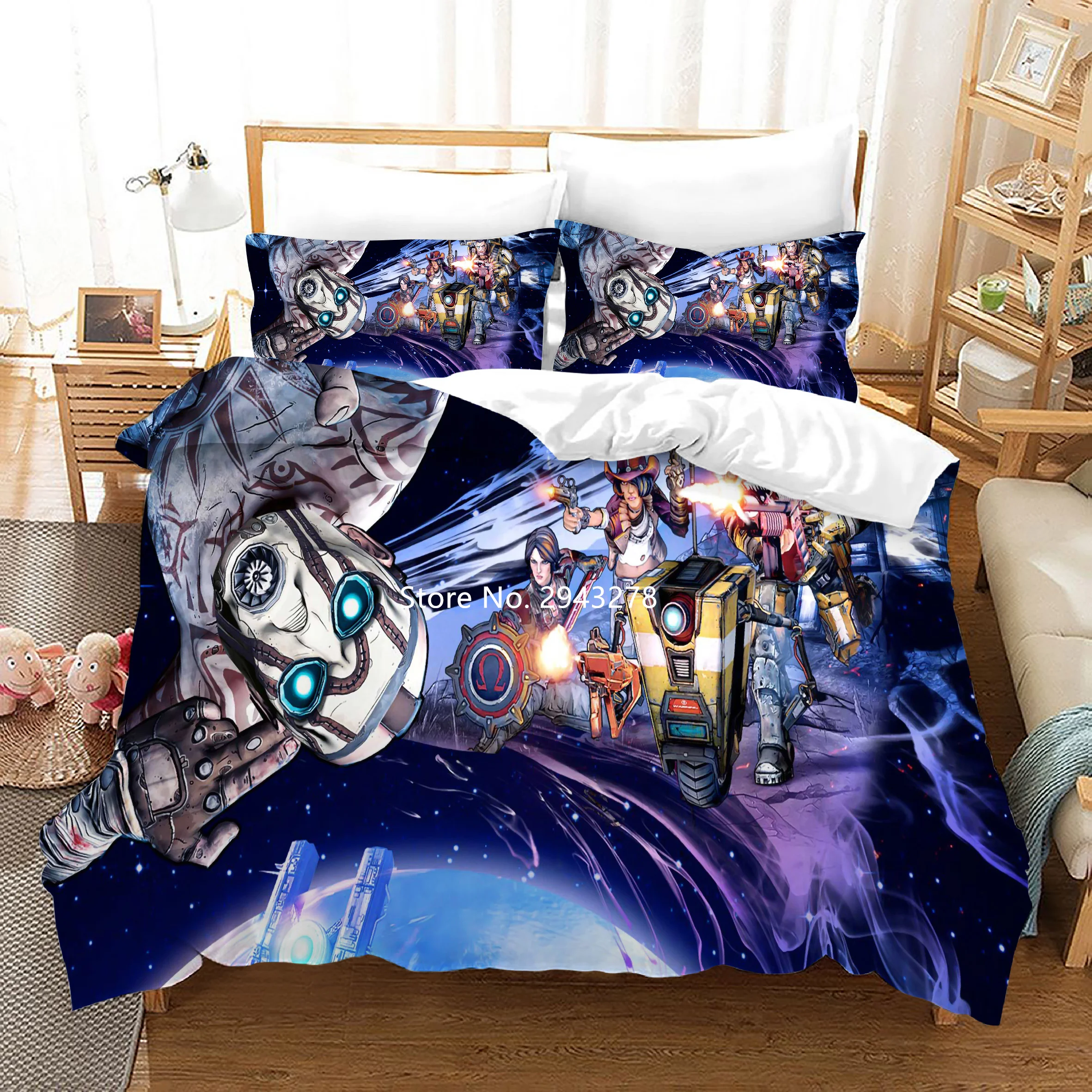 Bedding Sets for family Hot Thrills Thrills No-Master's Land Patterns Bedding Full Size Duvet Children's and Boys Bedding Color Print Bedding Set queen comforter sets