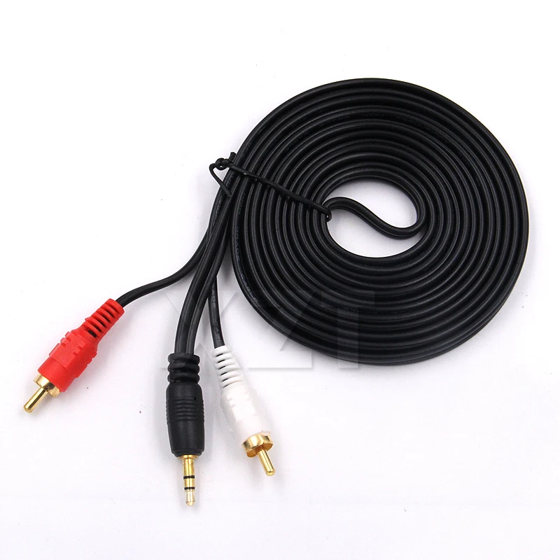 Кабель RCA HiFi стерео аудиокабель 2RCA до 3 5 мм AUX разъем Y сплиттер для усилителей