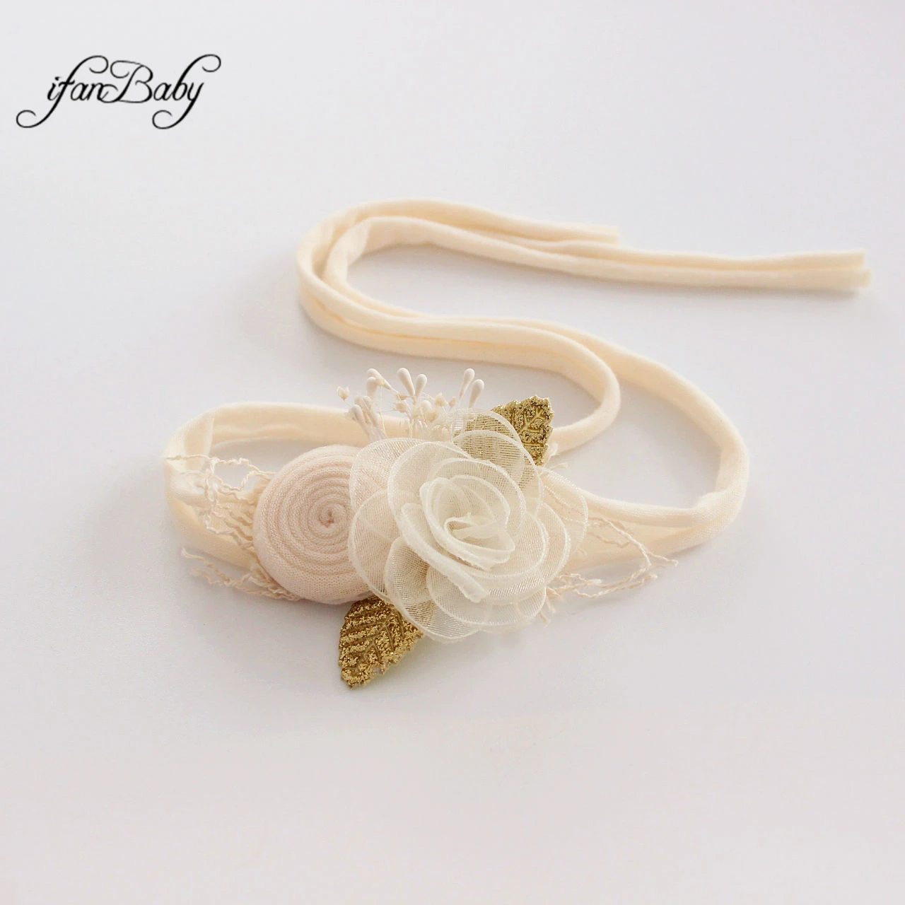 Kinder Mädchen Frauen Vintage Rose Blumen Stirnband Nylon elastisches Stirnband – Detail 6