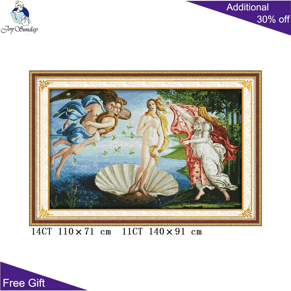 Joy Sunday день рождения Венеры домашний декор R237 Счетный и штампованный Рождение