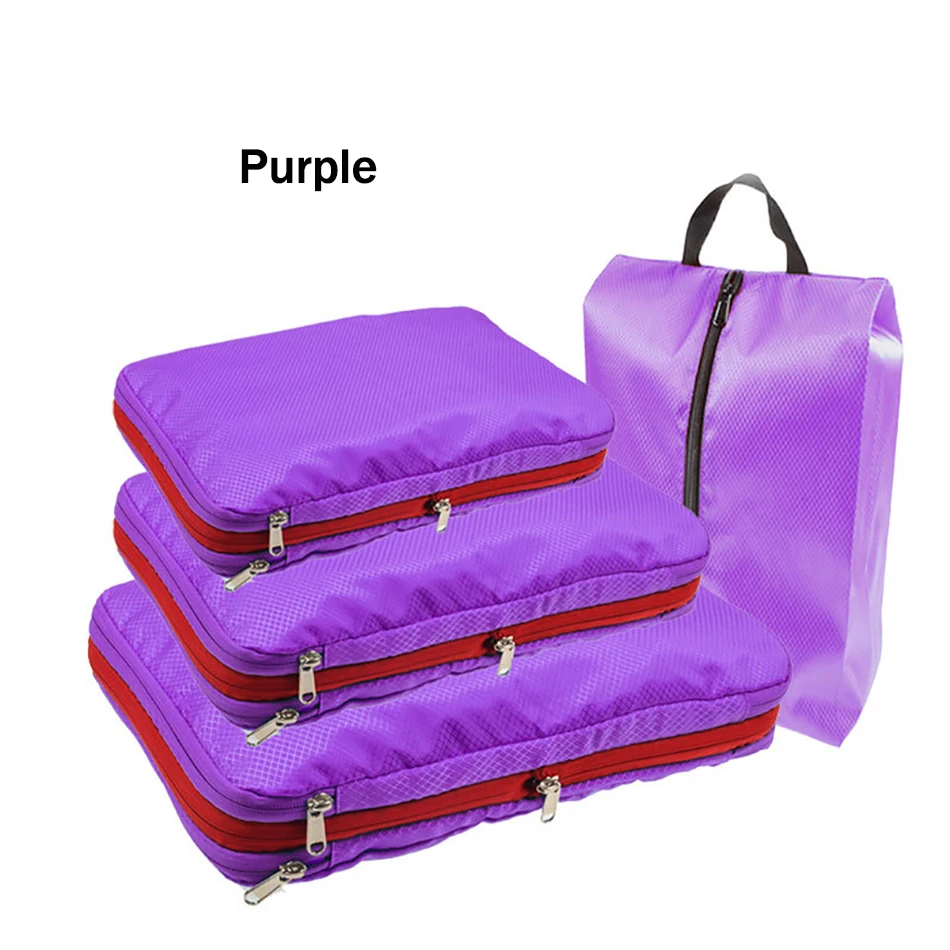 Xcase Sacs d'emballage : organiseur de valise XXL, cube d'emballage à  suspendre, 45 x 64 x 30 cm (sacs de rangement, sac de rangement de valise