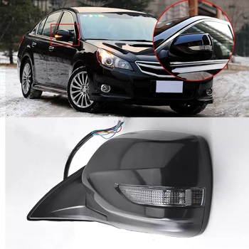 

CAPQX Electrical folding mirror For Subaru Legacy 2010- 2012 Outback 2010 2011 Outside Rear View Rearview mirror with Heated 9