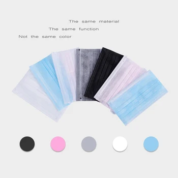 

Face Masks Nonwove 3 Layer Disposable Filter Mouth Mask Anti Dust Safe Breathable Protective masks For Adult