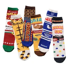 Японские популярные креативные брендовые носки, носки с изображением молока, женские зимние носки без пятки, женские забавные хлопковые носки с алфавитом