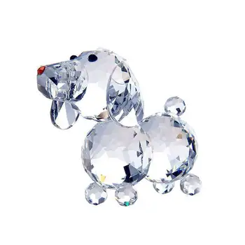 

Crystal Dog Figurine Miniature Glass Animal Craft Home Decor Table Ornament Home Decor Gift