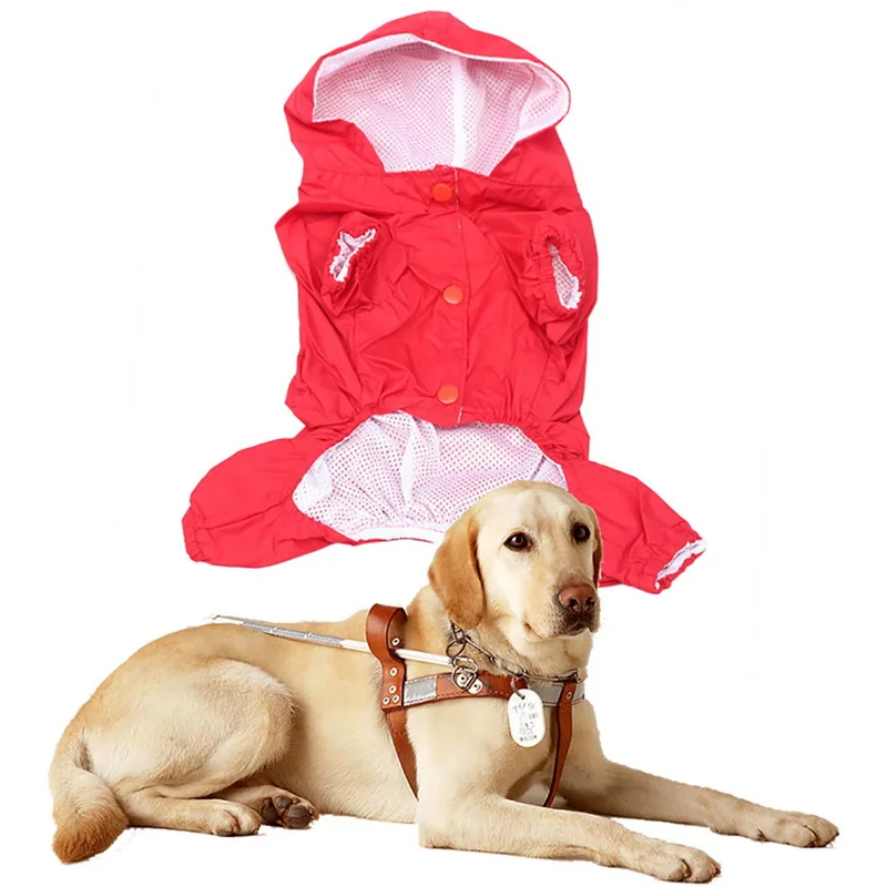 6 размеров, качественная Водонепроницаемая акриловая дождевая куртка для собак, светоотражающая одежда для дождливой погоды, однотонная тонкая куртка для милой собаки, товары для домашних животных - Цвет: 02