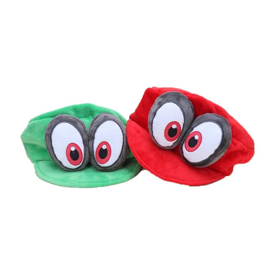 

Super Mario bros hat cap Odyssey Cappy Hats Bros Luigi Waluigi Wario Caps Cosplay Mario cap super Mario plush kids doll