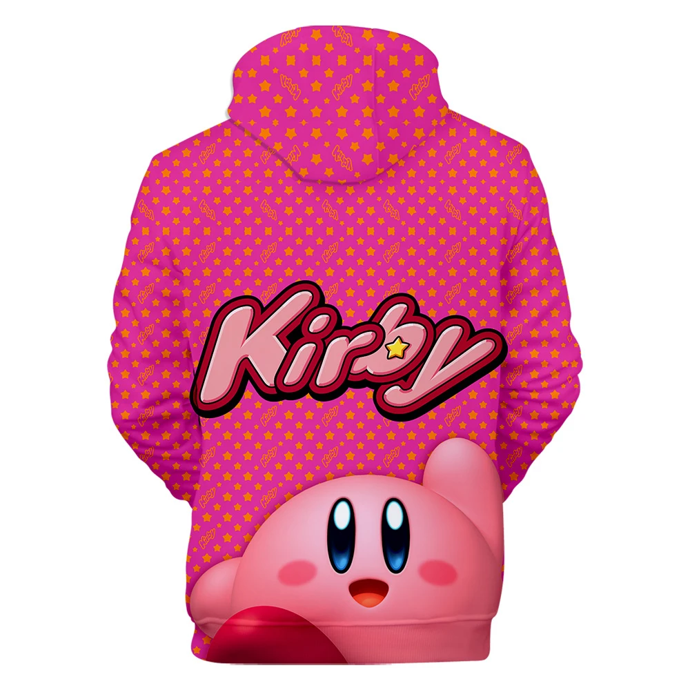 Kirby/толстовка с объемным капюшоном для мальчиков и девочек; Новое поступление; Модные Повседневные детские толстовки с капюшоном; пуловер; детские толстовки с объемным принтом; Cпортивные костюмы толстовки