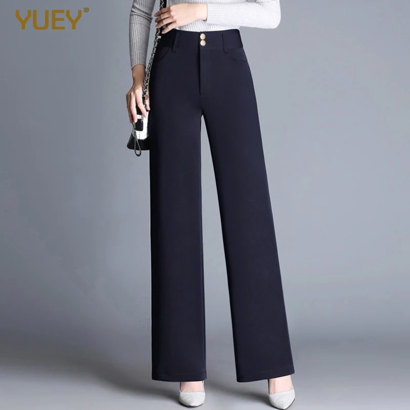 black plus size trousers