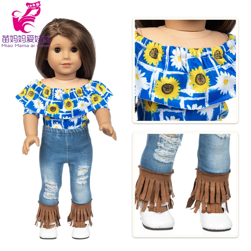Doll Clothes Tutu Dress Lace 43 Cm for 18 Inch Girl Doll Casual Outfits Toys Wear