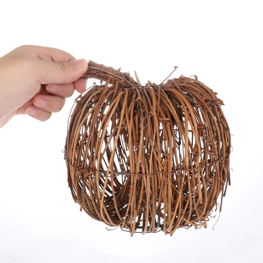 Retro Autumn Home Accents Harvest Festival Party Decorations Natural Dried Rattan Pumpkins Handmade Pumpkin Fall Decors Retro Autumn Home Accents Harvest Festival Party Decorations Natural Dried Rattan Pumpkins Handmade Pumpkin Fall Decors