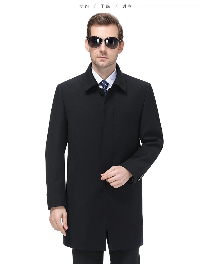 8XL 6XL 5XL 4XL новые мужские осенние пальто Модные Повседневные Классические тренчи подходят Мандарин воротник куртки пальто для мужчин