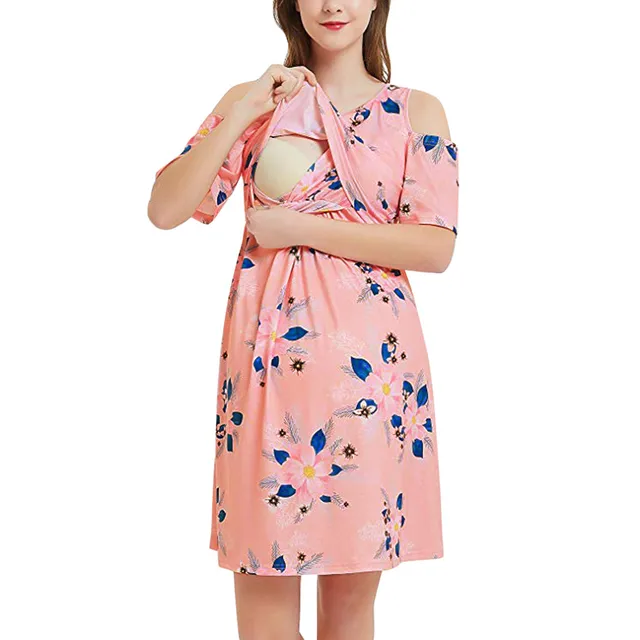 Summer-Women-Maternity-Summer-Short-Sleeve-Floral-Print-Nursing-Breastfeeding-Dress-maternity-dresses-elegant-L1226.jpg
