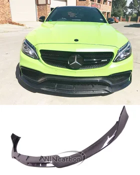 

B style Real Carbon Fiber Front Lip Spoiler For BENZ W205 C63 C63S AMG Sedan & Coupe 2015UP