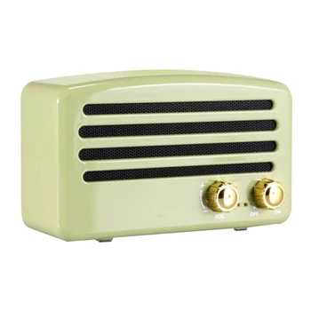 

Retro Bluetooth Speaker Bass Stereo Knob Supports TF Memory Card FM