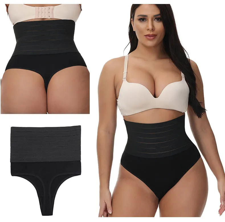 Women's High Waist Thong Flat Belly Sheath Shaping Panties Slimming Underwear Butt Lifter Panties Waist Trainer Body Shapewear shapewear for women