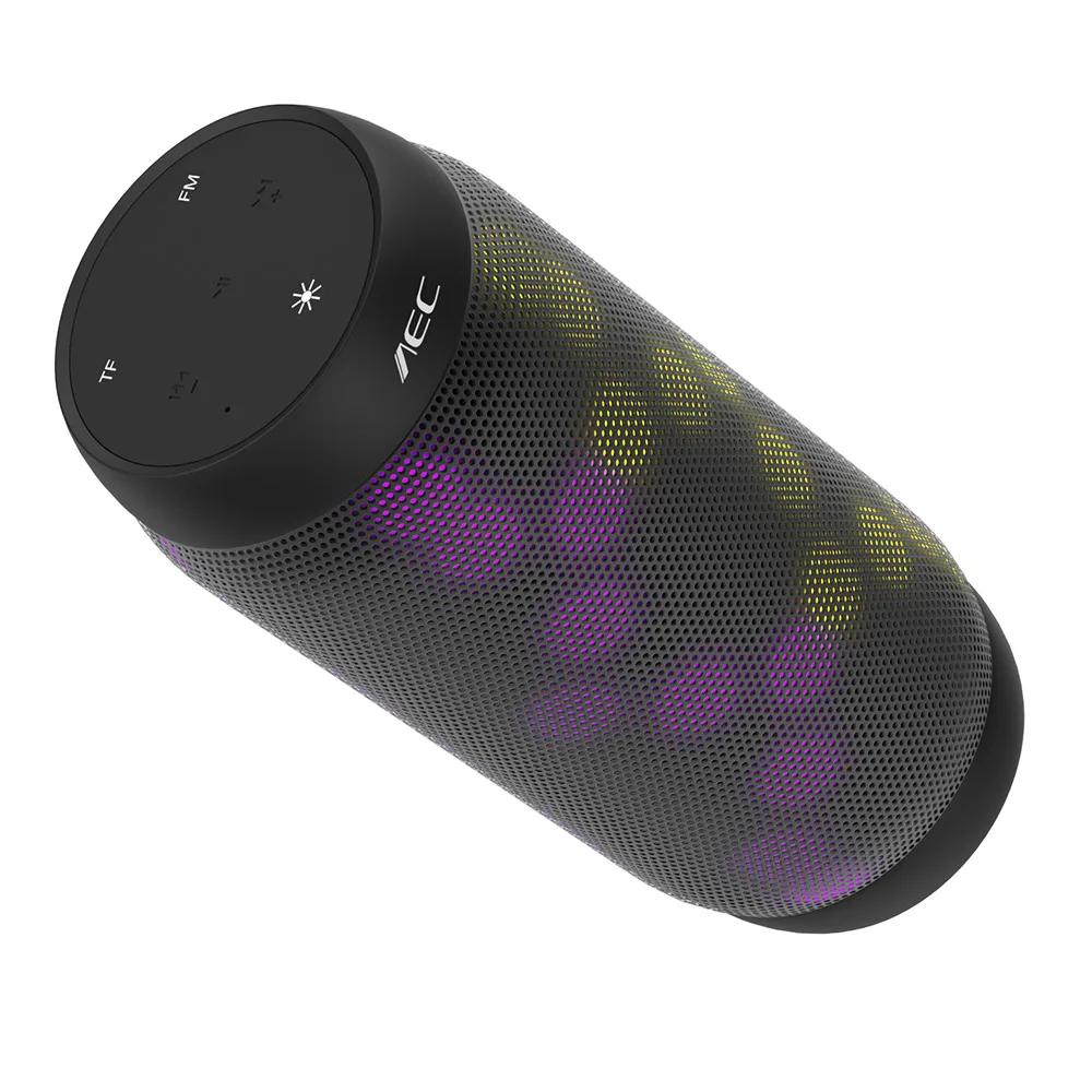 Цветной динамик с bluetooth водонепроницаемый портативный Колонка для компьютера динамик сабвуфер бас стерео музыкальный центр Поддержка FM TF AUX