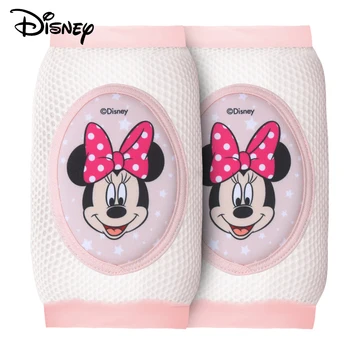 

Disney Baby Elastic Leg Warmers Toddler Safety Kids Knee Pads Cotton Anti-slip Short Kneepad Crawling Protector Breathable Crawl