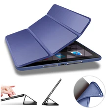 Силиконовый чехол для iPad 7 поколения, 10,2 дюймов,, планшет, умный чехол A2197 A2200, трехслойный чехол, защитный чехол с функцией автоматического сна/пробуждения HY002