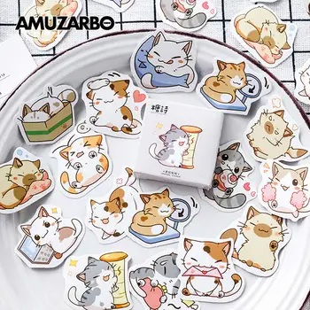 

Cute Cat kitte Kitty Decorative Stickers Adhesive Stickers DIY Decoration Diary Stationery Stickers Children Kids Gift