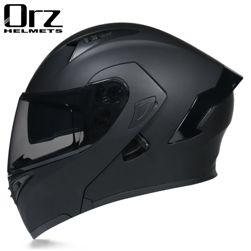 Orz-motorcycle Helmet For Men, Flip Up 