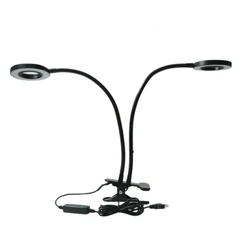 

20W Dual Head LED Grow Light with 3/9/12H Timer Spectrum 360 Degree Flexible Gooseneck 3 Switch Modes for Indoor Herb Garden