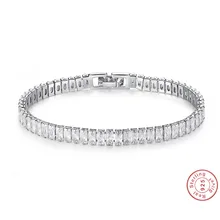 Роскошный квадратный браслет из серебра 925 пробы, браслет для женщин, Подарок на годовщину, ювелирные изделия