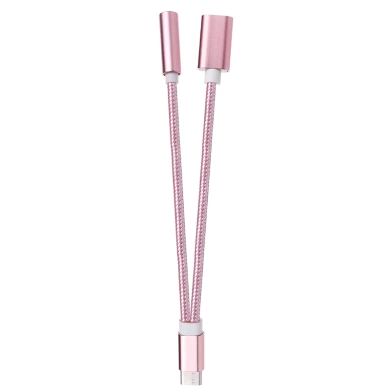 USB 3,1 type C папа-Тип C+ 3,5 мм разъем для наушников женский разветвитель Кабель-адаптер