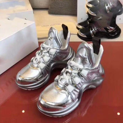 All-silverCPUbottom Ins Tang Yan Qi Wei с той же старой обувью ulzzang Harajuku wild пара дышащих беговых кроссовок, увеличивающих рост, повседневная спортивная обувь - Цвет: All-silverCPUbottom
