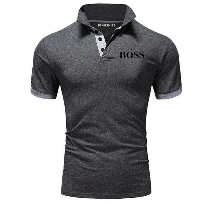 New Yes Boss Men's Polo Shirt Short Sleeve T-shirt Breathable Camisa  Masculina Hombre Jersey Golftennis Men's Top Plus Size 5XL - AliExpress  Men's Clothing