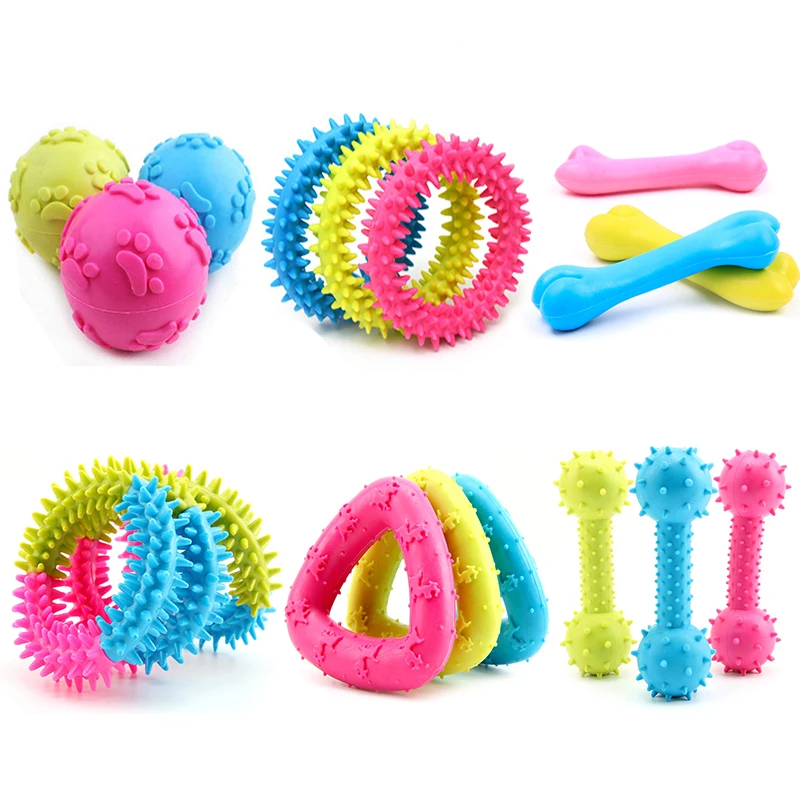 Pet-Supplies Cleaning-Tool Rope-Balls Rubber-Chew-Tool Pets-Dogs-Toys Puppy Braided Trainging