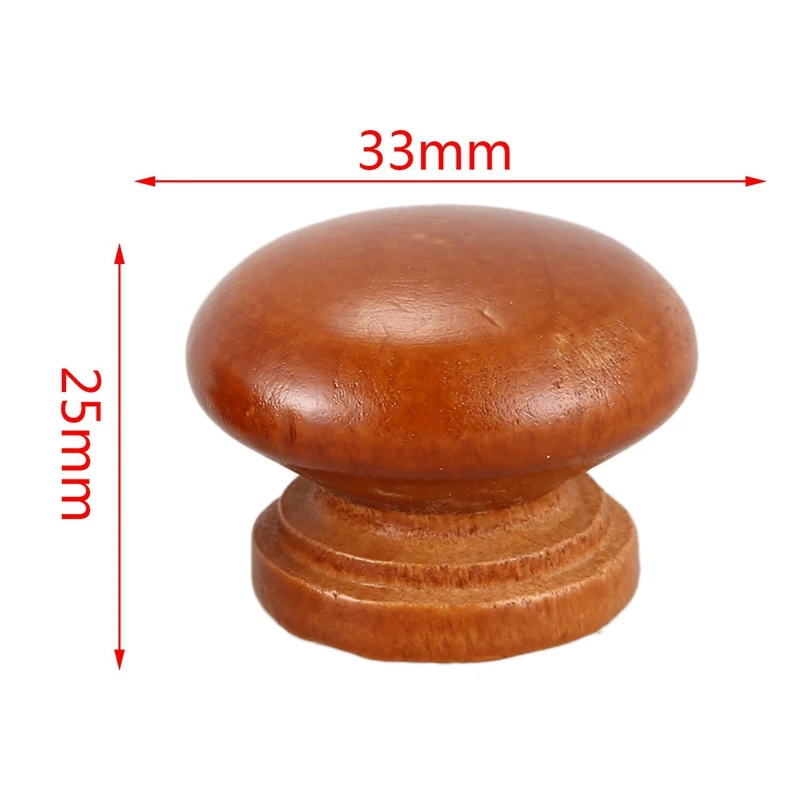 New 10Pcs/Lot Wood Knobs Wooden Cabinet Drawer Handles Wardrobe Door Pull Handle For Furniture Cabinets Wood Handles With Screws