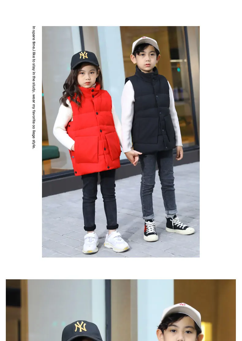 Winter Down Vest Children's Clothing Autumn and Winter New Children's Down Vest Boy Winter Vest Girl Winter Coats
