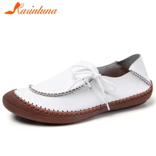 Karinluna/Новинка года; Лидер продаж; ; женская обувь на плоской подошве для отдыха; Повседневная лаконичная обувь без застежки; женская обувь на плоской подошве; большой размер 45