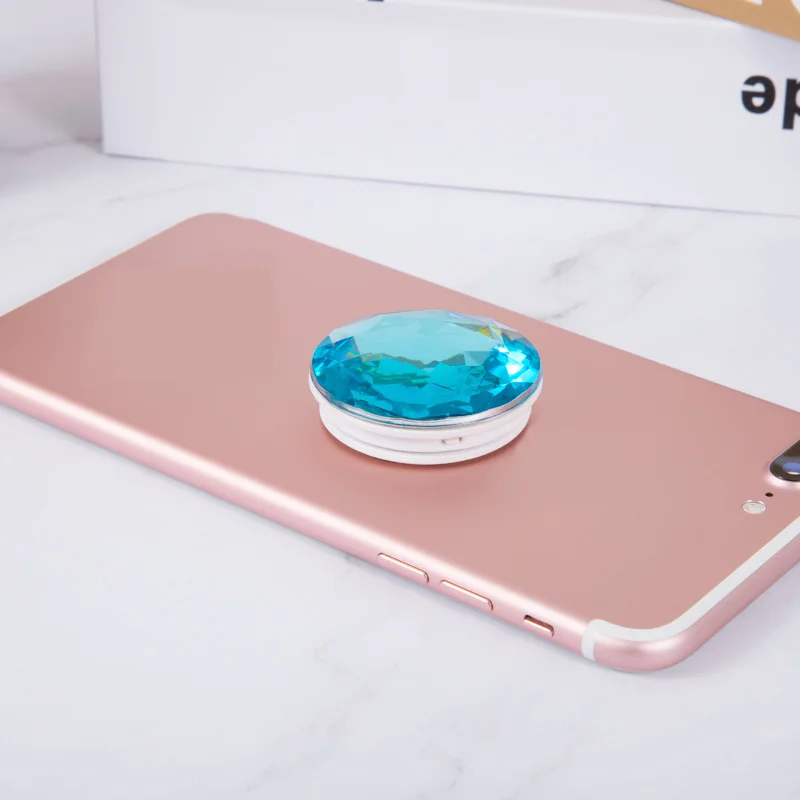 Держатель телефона с кольцом на палец Bling Air Bag Diamond SmartPhone Stander для iPhone samsung Универсальное расширяющееся крепление для автомобиля