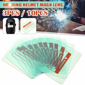 

3pcs/10pcs 116 x 90mm Outside Protective Plastic Cover Transparent Welding Helmet Glass Plate Lens for Darkening Helmet Welding