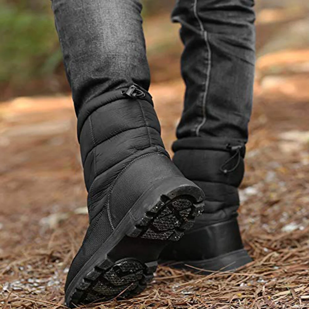

Hot Selling Unisex Winter Snow Boots Ankle Boots Cold Weather Warm Shoes with Full Plush -B5