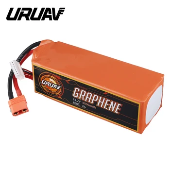 

1PCS URUAV GRAPHENE 22.2V 5000mAh 95C 6S Lipo Battery for RC FPV Racing Drone Quadcopter RC Parts DIY Accessories w/ XT90 Plug